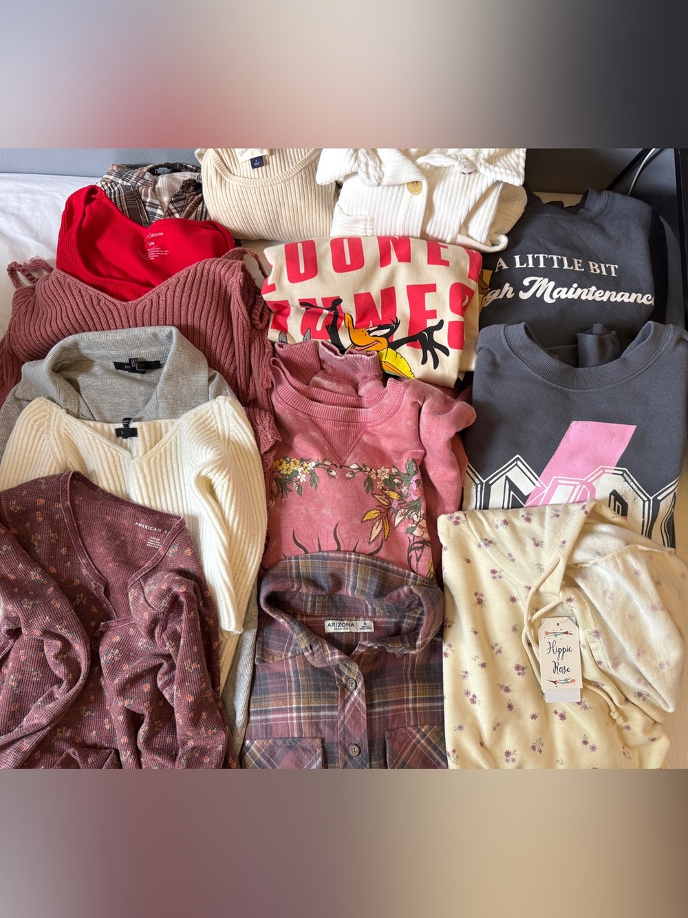 14-Piece Back-to-School Clothing Bundle – XS/S – Hollister, American Eagle